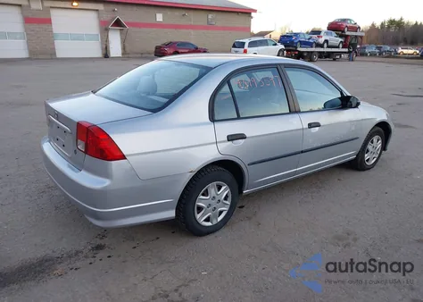 2005 Honda Civic Vp from USA, damaged, VIN 1HGES16335L004607